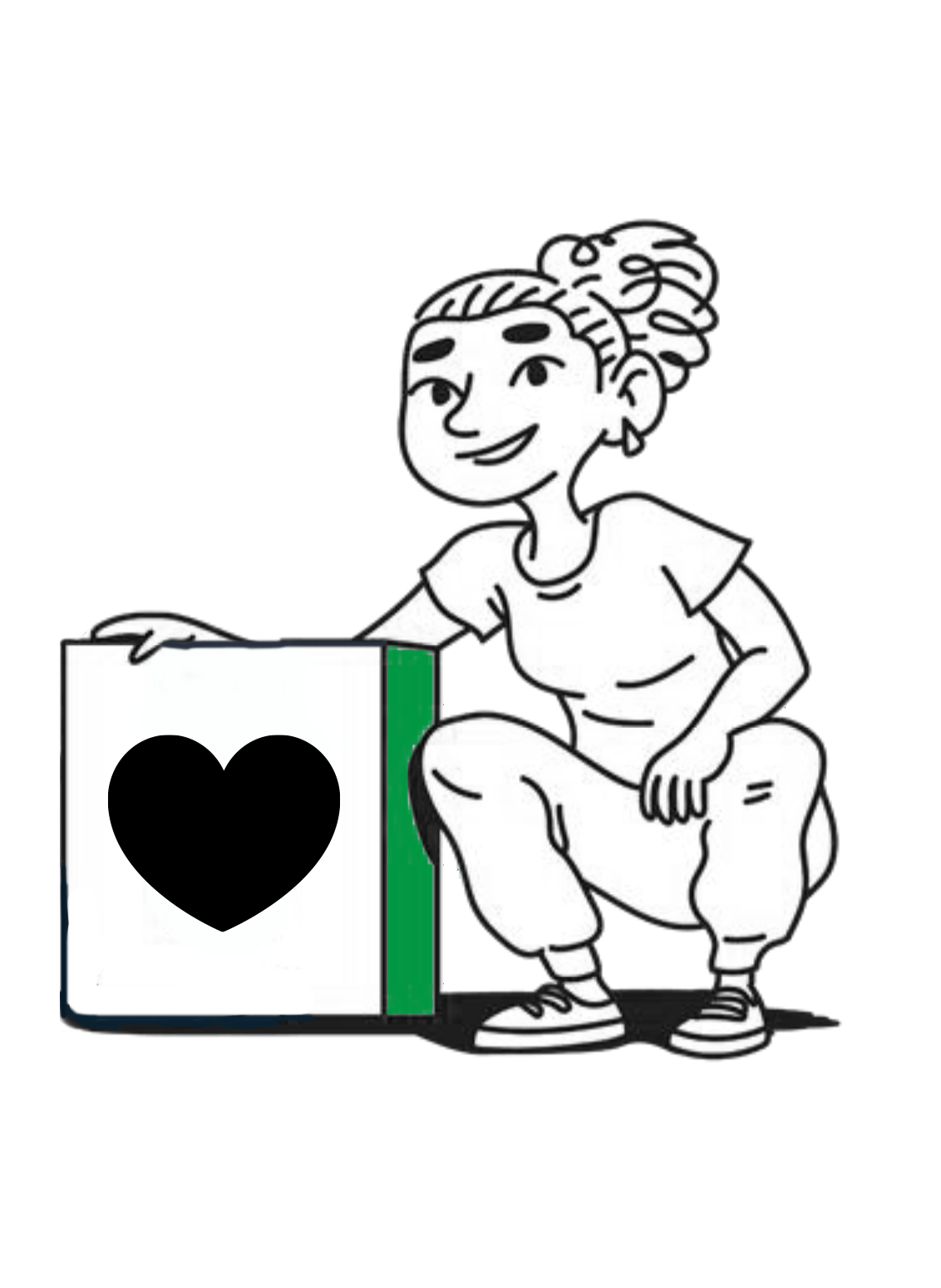 Donation box illustration